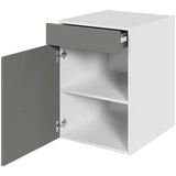 Multi-Living Køkken hyldeskab i Cibo Grigio H: 70,4 cm D: 60,0 cm - 1 låge & skuffe deludtræk/softluk - Bredde: 50 cm