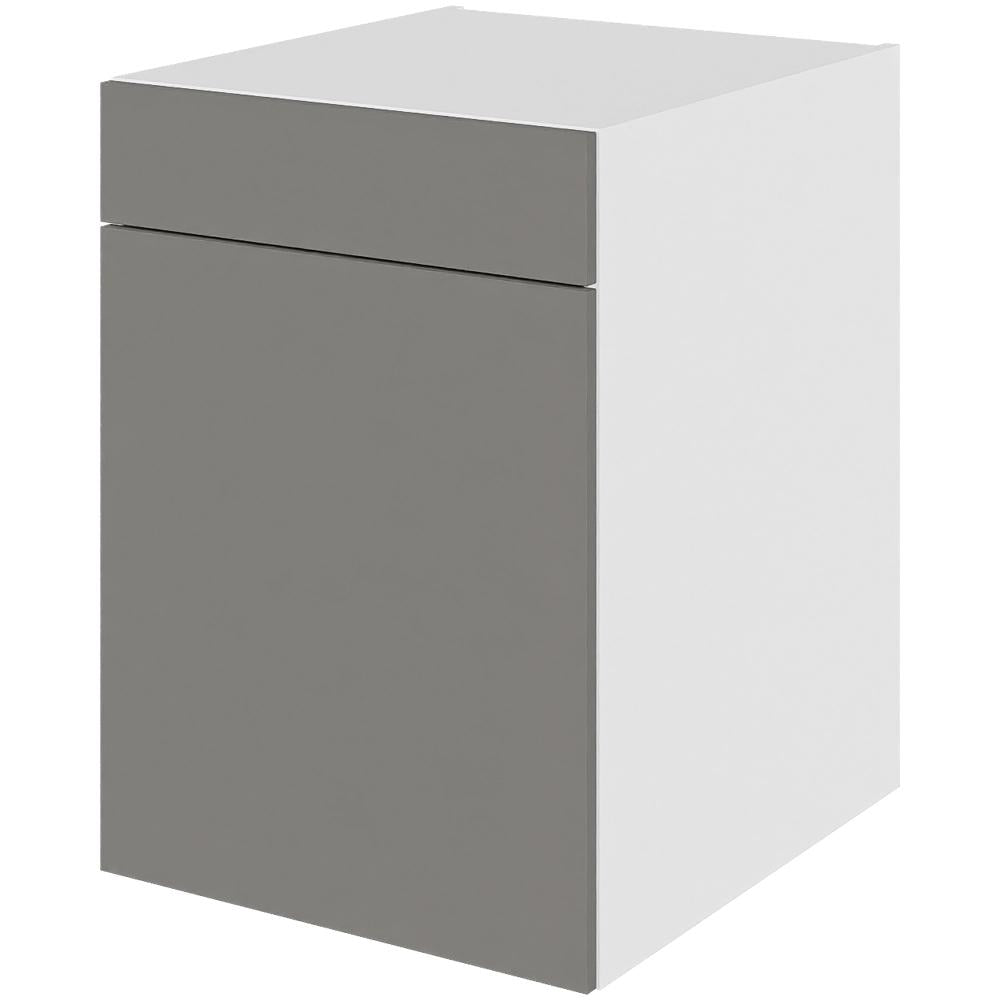 Multi-Living Køkken grydeskab i Cibo Grigio underskab H: 70,4 cm D: 60,0 cm - 2 udtræksriste 1 låge & 1 skuffe med fuldudtræk/softluk - Bredde: 50 cm