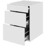 Multi-Living Køkken skuffeskab i Malet Hvid Front H: 70,4 cm D: 60,0 cm - 3 skuffer deludtræk/softluk - Bredde: 50 cm