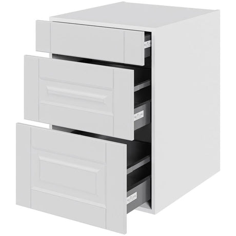 Multi-Living Køkken skuffeskab i Romantik H: 70,4 cm D: 60,0 cm - 3 skuffer deludtræk/softluk - Bredde: 50 cm