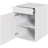 Multi-Living Køkken hyldeskab i Malet Hvid Front H: 70,4 cm D: 60,0 cm - 1 låge & skuffe fuldudtræk/softluk - Bredde: 50 cm