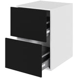 Multi-Living Køkken skuffeskab i Cibo Nero H: 70,4 cm D: 60,0 cm - 2 skuffer fuldudtræk/softluk - Bredde: 50 cm