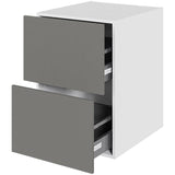 Multi-Living Køkken skuffeskab i Cibo Grigio H: 70,4 cm D: 60,0 cm - 2 skuffer fuldudtræk/softluk - Bredde: 50 cm