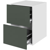 Multi-Living Køkken HQ skuffeskab i Cibo Verde 120 H: 70,4 cm D: 60,0 cm B: 50 cm - med 2 skuffer, fuldudtræk og softluk