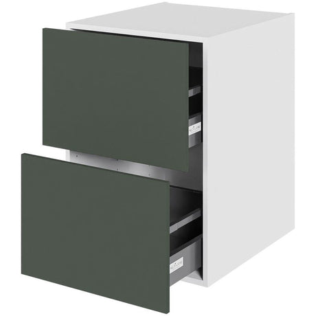 Multi-Living Køkken HQ skuffeskab i Cibo Verde 120 H: 70,4 cm D: 60,0 cm B: 50 cm - med 2 skuffer, fuldudtræk og softluk