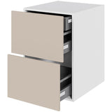 Multi-Living Køkken skuffeskab i Cibo Sabbia 123 H: 70,4 cm D: 60,0 cm - 2 skuffer + indvendig bakke - Bredde: 50 cm