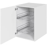 Multi-Living Køkken Grydeskab i Cibo Bianco 129 H: 70,4 cm D: 60,0 cm B: 50 cm- Inklusiv 2 udtræksriste