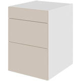 Multi-Living Køkken skuffeskab i Cibo Sabbia 123 H: 70,4 cm D: 60,0 cm - 3 skuffer fuldtudtræk/softluk - Bredde: 50 cm