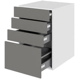 Multi-Living Køkken skuffeskab i Cibo Grigio H: 70,4 cm D: 60,0 cm - 4 skuffer fuldtudtræk/softluk - Bredde: 50 cm