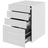 Multi-Living Køkken skuffeskab i Romantik H: 70,4 cm D: 60,0 cm - 4 skuffer fuldtudtræk/softluk - Bredde: 50 cm