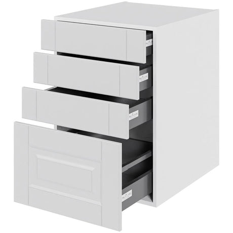 Multi-Living Køkken skuffeskab i Romantik H: 70,4 cm D: 60,0 cm - 4 skuffer fuldtudtræk/softluk - Bredde: 50 cm