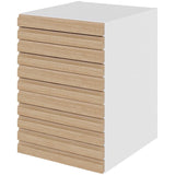 Multi-Living Køkken skuffeskab i S-Line Eg H: 70,4 cm D: 60,0 cm - 4 skuffer fuldtudtræk med softluk - Bredde: 50 cm