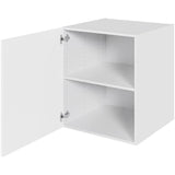 Multi-Living Køkken hyldeskab i Cibo Bianco 129 H: 70,4 cm D: 60,0 cm - 1 låge inklusiv 1 hylde - Bredde: 60 cm