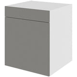 Multi-Living Køkken grydeskab i Cibo Grigio underskab H: 70,4 cm D: 60,0 cm - 2 udtræksriste 1 låge og 1 skuffe med deludtræk/softluk - Bredde: 60 cm