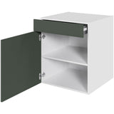 Multi-Living Køkken hyldeskab i Cibo Verde 120 H: 70,4 cm D: 60,0 cm B:60 cm - med skuffe og hylde