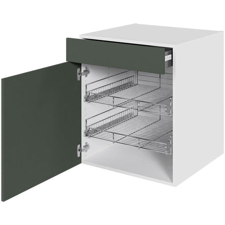 Multi-Living Køkken HQ Grydeskab i Cibo Verde 120 H: 70,4 cm D: 60,0 cm B: 60 cm- Inklusiv skuffe og 2 udtræksriste