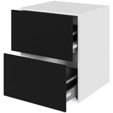 Multi-Living Køkken skuffeskab i Cibo Nero H: 70,4 cm D: 60,0 cm - 2 skuffer fuldudtræk/softluk - Bredde: 60 cm