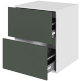 Multi-Living Køkken HQ skuffeskab i Cibo Verde 120 H: 70,4 cm D: 60,0 cm B: 60 cm - med 2 skuffer, fuldudtræk og softluk