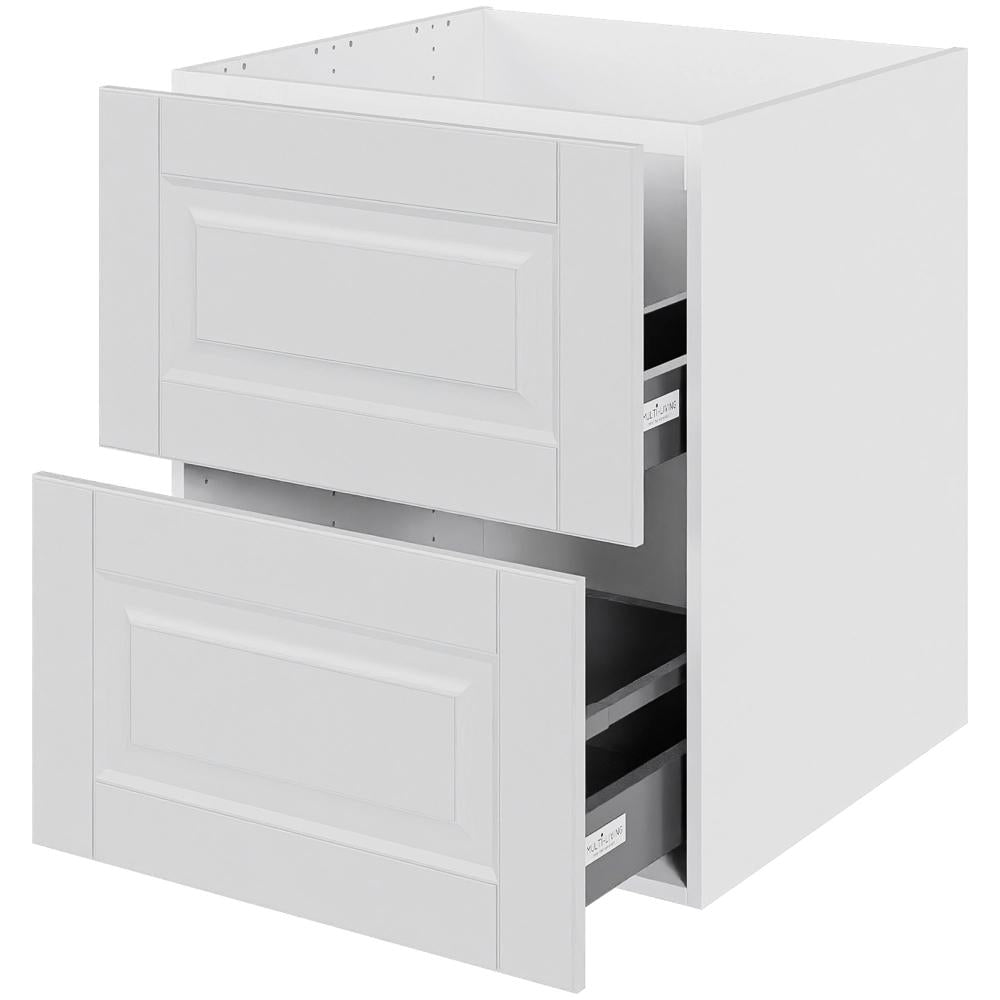 Multi-Living 2 skuffelook Romantik - HQ Vaskeskab 60 cm med 2 skuffer - fuldudtræk