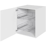 Multi-Living Køkken Grydeskab i Cibo Bianco 129 H: 70,4 cm D: 60,0 cm B: 60 cm- Inklusiv 2 udtræksriste