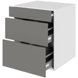 Multi-Living Køkken skuffeskab i Cibo Grigio H: 70,4 cm D: 60,0 cm - 3 skuffer fuldtudtræk/softluk - Bredde: 60 cm
