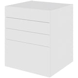 Multi-Living Køkken skuffeskab i Malet Hvid Front H: 70,4 cm D: 60,0 cm - 4 skuffer fuldtudtræk/softluk - Bredde: 60 cm