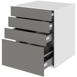 Multi-Living Køkken skuffeskab i Cibo Grigio H: 70,4 cm D: 60,0 cm - 4 skuffer fuldtudtræk/softluk - Bredde: 60 cm