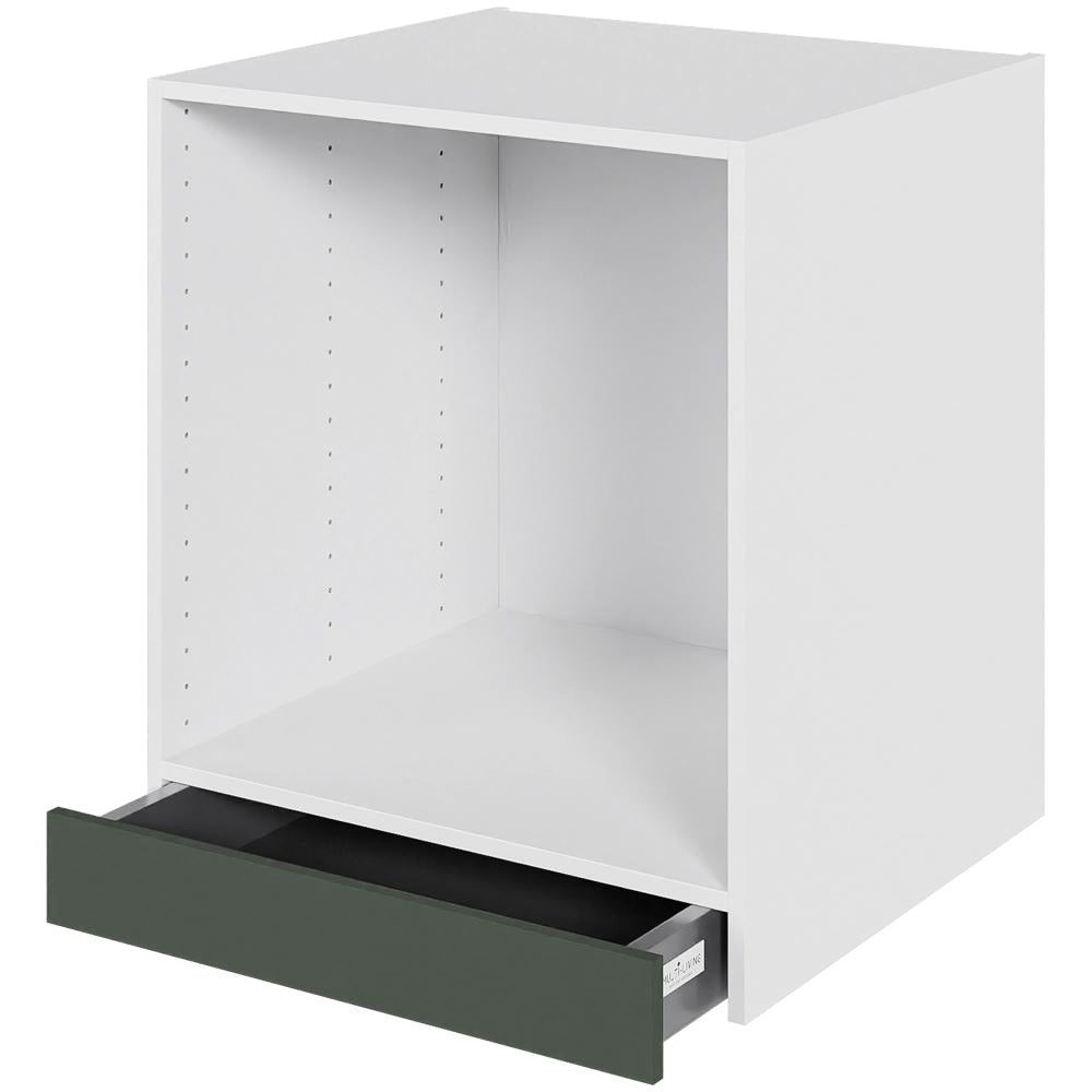 Multi-Living Køkken ovnskab i Cibo Verde 120 H: 70,4 cm D: 60,0 cm B: 60 cm - med skuffe, deludtræk og softluk - til indbygningsovn