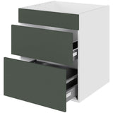 Multi-Living Køkken HQ vaskeskab/kolonialskab i Cibo Verde 120 H: 70,4 cm D: 60,0 cm B: 60 cm - med metalforsarg, fuldudtræk og softluk