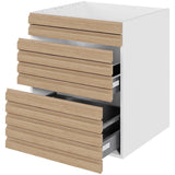 Multi-Living Køkken vaskeskab i S-Line Eg H: 70,4 cm D: 60,0 cm - Fuldudtræk med softluk - Bredde: 100 cm