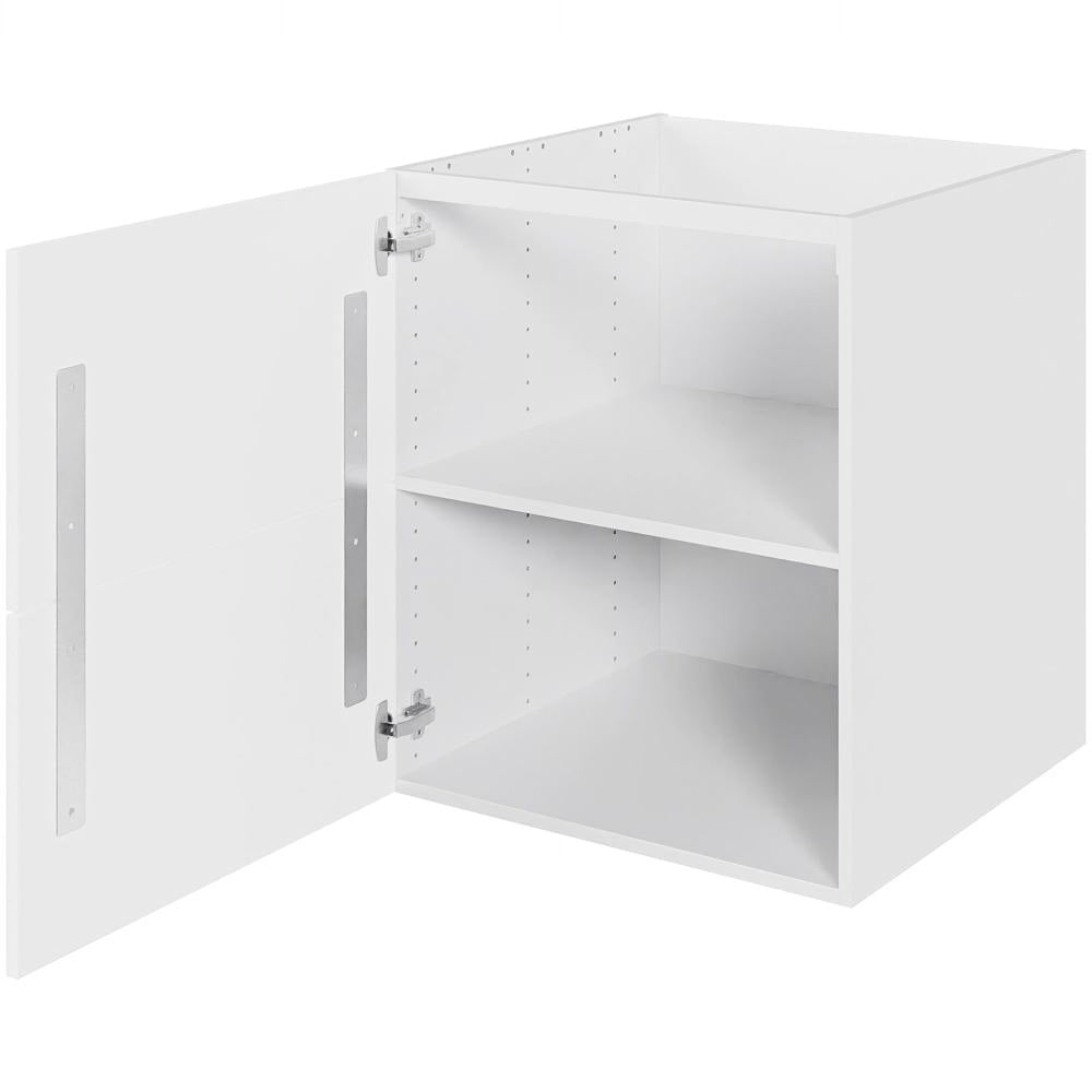 Multi-Living Køkken vaskeskab i Cibo Bianco 129 H: 70,4 cm D: 60,0 cm B: 60 cm - Inkluderet affaldsstativ & skuffe look
