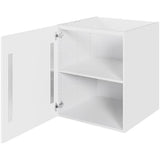Multi-Living Køkken vaskeskab i Cibo Bianco 129 H: 70,4 cm D: 60,0 cm B: 60 cm - Inkluderet affaldsstativ & skuffe look