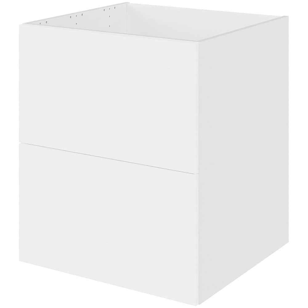 Multi-Living Køkken vaskeskab i Cibo Bianco 129 H: 70,4 cm D: 60,0 cm B: 60 cm - Inkluderet affaldsstativ & skuffe look