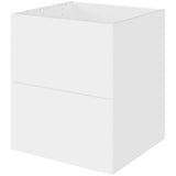 Multi-Living Køkken vaskeskab i Cibo Bianco 129 H: 70,4 cm D: 60,0 cm B: 60 cm - Inkluderet affaldsstativ & skuffe look