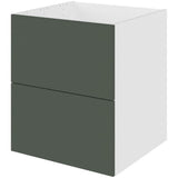Multi-Living Køkken vaskeskab i Cibo Verde 120 H: 70,4 cm D: 60,0 cm - Inkluderet affaldsstativ & skuffe look - Bredde: 60 cm