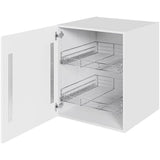 Multi-Living Køkken Grydeskab i Cibo Verde 129 H: 70,4 cm D: 60,0 cm B: 60 cm- Inklusiv 2 udtræksriste og skuffe-look