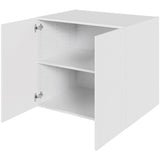 Multi-Living Køkken hyldeskab i Malet Hvid Front H: 70,4 cm D: 60,0 cm - 2 låger inklusiv 1 hylde - Bredde: 80 cm