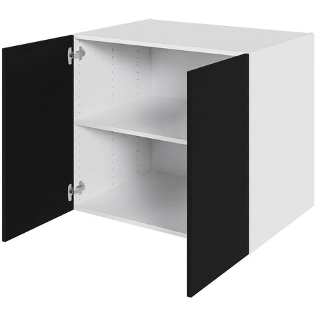 Multi-Living Køkken hyldeskab i Cibo Nero H: 70,4 cm D: 60,0 cm - 2 låger inklusiv 1 hylde - Bredde: 80 cm