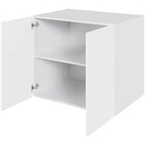 Multi-Living Køkken hyldeskab i Cibo Bianco 129 H: 70,4 cm D: 60,0 cm - 2 låger inklusiv 1 hylde - Bredde: 80 cm