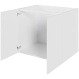 Multi-Living Køkken vaskeskab i Malet Hvid Front H: 70,4 cm D: 60,0 cm - Inklusiv affaldsstativ - Bredde: 80 cm