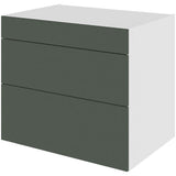 Multi-Living Køkken skuffeskab i Cibo Verde 120 H: 70,4 cm D: 60,0 cm - 3 skuffer deludtræk/softluk - Bredde: 100 cm
