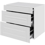 Multi-Living Køkken skuffeskab i Romantik H: 70,4 cm D: 60,0 cm - 3 skuffer deludtræk/softluk - Bredde: 100 cm