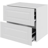 Multi-Living 2 skuffelook Romantika - HQ skuffeskab 80 cm med 2 skuffer - fuldudtræk