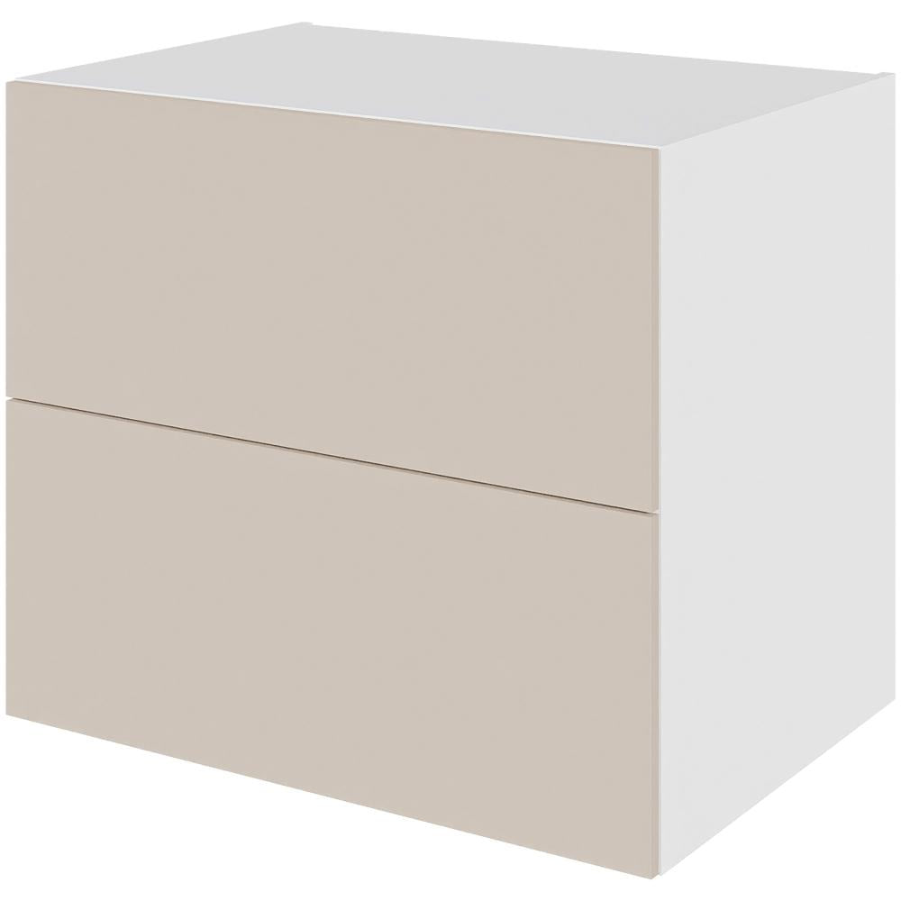 Multi-Living Køkken skuffeskab i Cibo Sabbia 123 H: 70,4 cm D: 60,0 cm - 2 skuffer fuldudtræk/softluk - Bredde: 80 cm