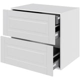 Multi-Living 2 skuffelook Romantik - HQ skuffeskab 80 cm med 2 skuffer og indvendig bakke - fuldudtræk