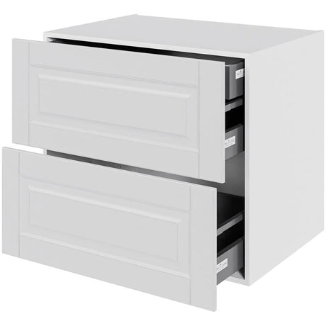 Multi-Living 2 skuffelook Romantik - HQ skuffeskab 80 cm med 2 skuffer og indvendig bakke - fuldudtræk