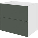 Multi-Living Køkken HQ vaskeskab i Cibo Verde 120 H: 70,4 cm D: 60,0 cm B: 80 cm - med 2 skuffer, metalforsarg, fuldudtræk og softluk