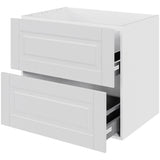 Multi-Living 2 skuffelook Romantik - HQ Vaskeskab 80 cm med 2 skuffer - fuldudtræk