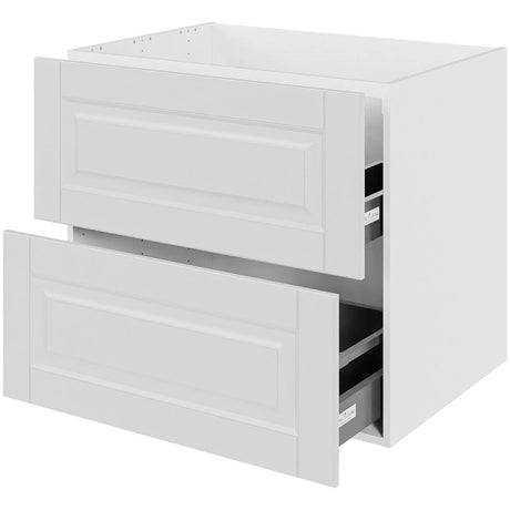 Multi-Living 2 skuffelook Romantik - HQ Vaskeskab 80 cm med 2 skuffer - fuldudtræk