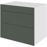 Multi-Living Køkken HQ kolonialskab i Cibo Verde 120 H: 70,4 cm D: 60,0 cm B: 80 cm - med 3 skuffer, fuldudtræk og softluk